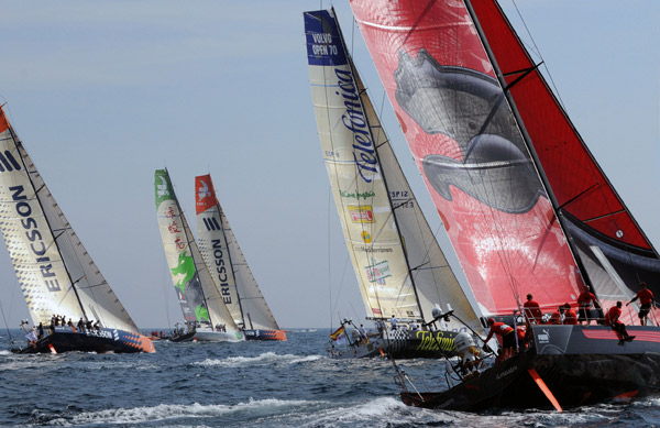 Regata de entrenamiento de los VOR 70 en Alicante