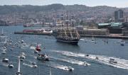 Salida de Vigo del Atlantic Challenge. Tall Ship Race