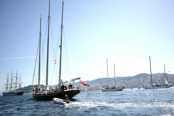 Salida de Vigo del Atlantic Challenge. Tall Ship Race