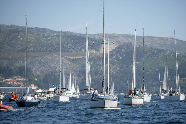 Salida de Vigo del Atlantic Challenge. Tall Ship Race