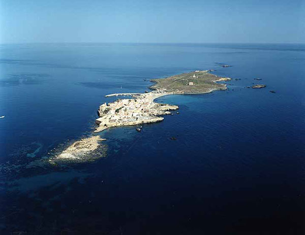 la Isla de Tabarca desde el W