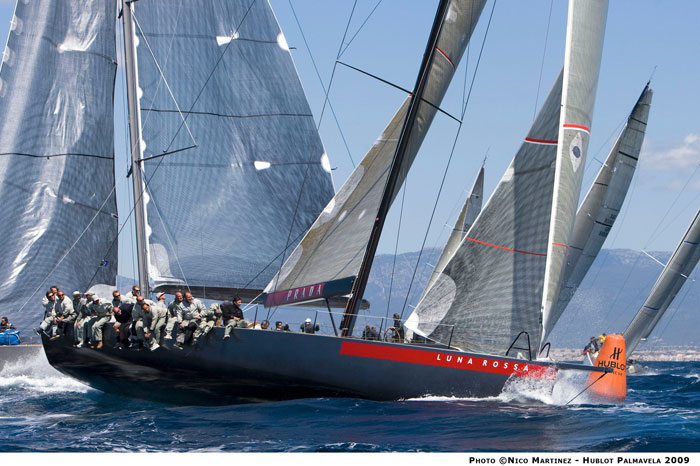 El Luna Rossa gana el duelo de los STP en la Regata HUBLOT PalmaVela