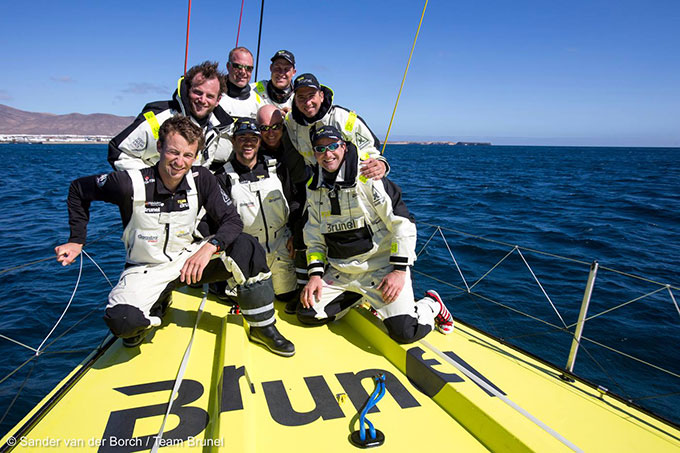 Primeros entrenamientos del Team Brunel holandés en Marina Rubicón