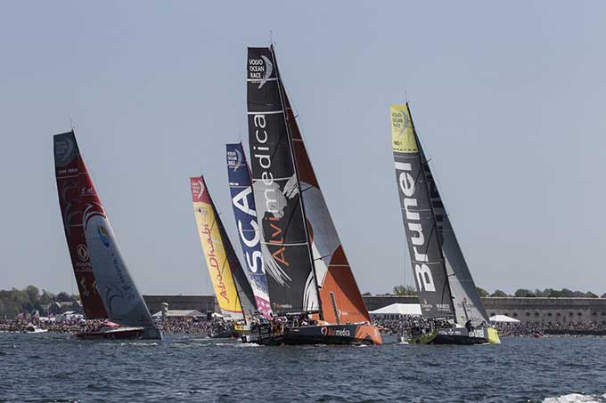 Salida de la etapa 7 de la Volvo Ocean Race