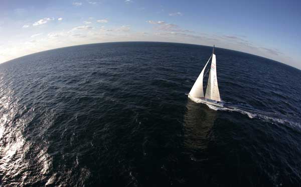 Skipper Derek Hatfield onboard his yacht, Activehouse