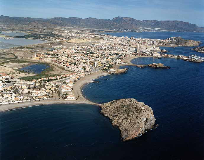 Playa de Nares, Pava de la Rella, Bahía, Hermita e Isla (Mazarrón)