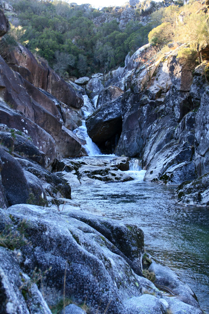 Parte superior de la cascada