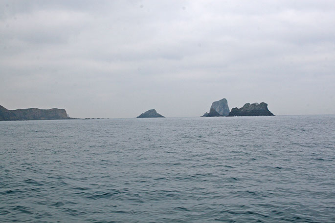 Punta del Cuerno e Islas de Suances desde el E
