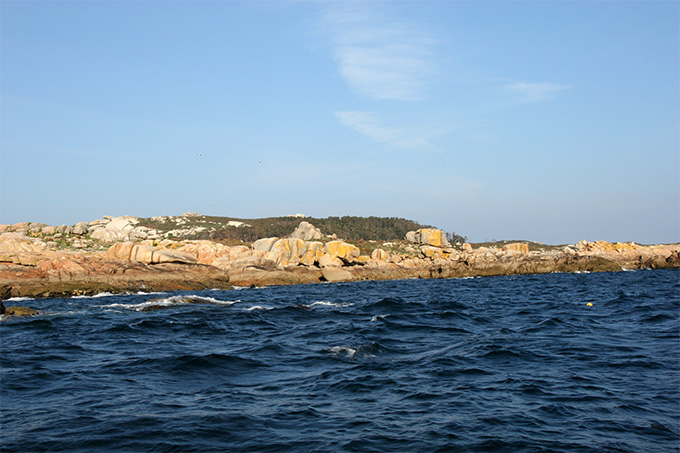 La costa entre Punta Brisán y Punta Pirula