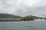 Punta del dique y martillo del puerto de Burela