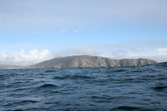 Cabo Fisterra desde el W del Centolo