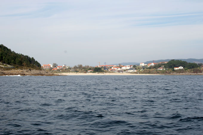 Playa de Canelas. Contigua a Cabicastro. Fondeadero