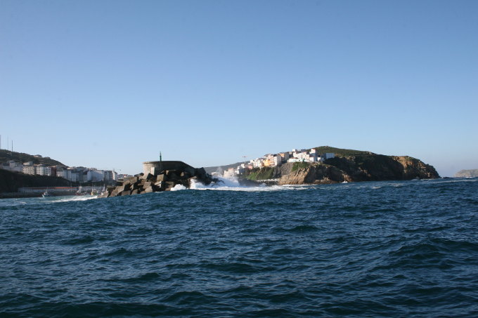 Arribando a Malpica de Bergantiños