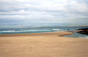 Puerto exterior de A Coruña desde la playa de Alba. Arteixo