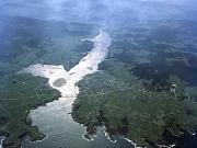 Ría de Ribadeo. Vista general de la Ría y Estuario del río Eo de 5,5M de fondo en dirección 190º
