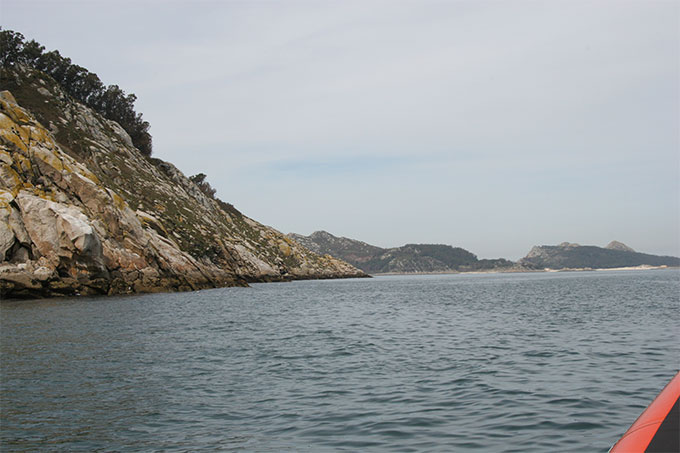 Ribera de San Martiño hacia la ría de Vigo