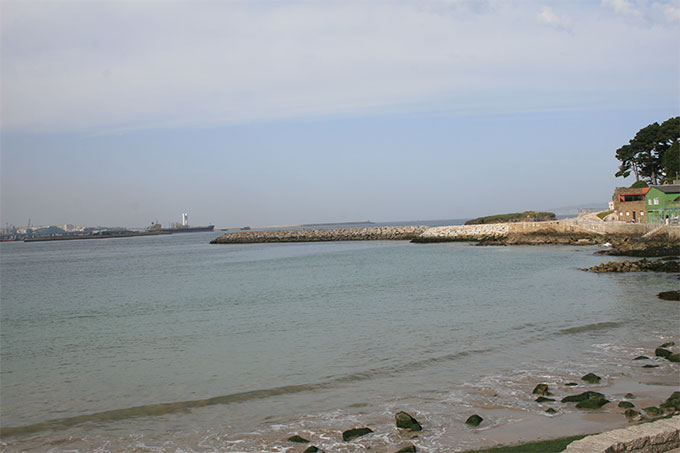 Embarcadero de la playa de Santa Cristina