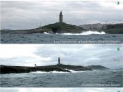  Secuencias de la aproximación a la Ría de la Coruña desde el W 2