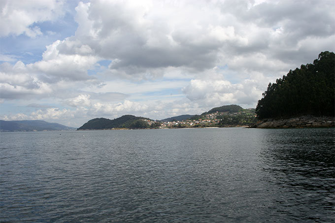 La costa hacia el interior desde Punta Agrelo