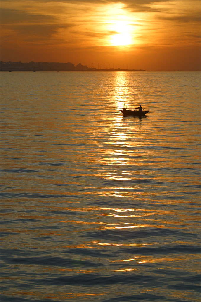 Pescando al ocaso