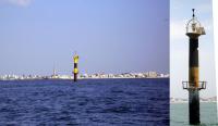 D-2350.4 Baliza del bajo Salmedina. Recalada desembocadura del Guadalquivir por levante