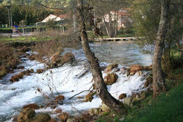 Puente y pesqueira en Fornelos