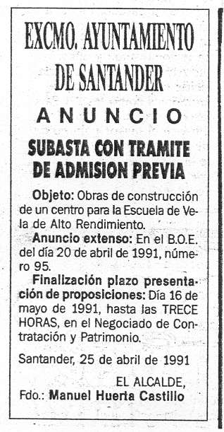 1991 comienza licitacion