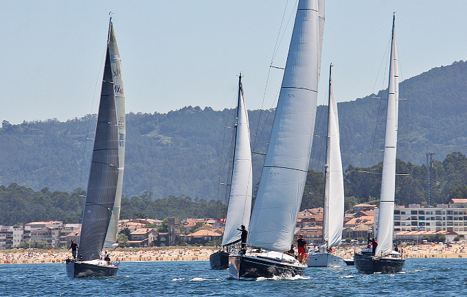 Parte de la flota de la Baiona Angra Atlantic Race  -  Foto © Rosana Calvo