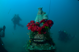 Virgen sumergida ofrenda GISED Valencia press6