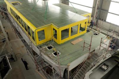 El nuevo ferry de Fred.Olsen Express ya tiene completada su estructura exterior