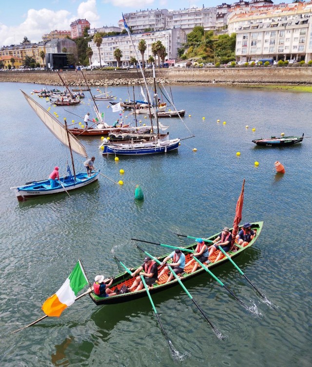 Representación de  Irlanda (coa bandeira do país).