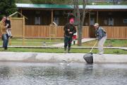 Pesca en el aula del río