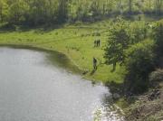 Pescando en el embalse