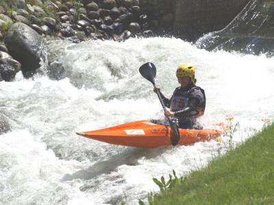 Antía Loira sitúa al Slalom gallego en lo más alto del  podium de la Copa Catalana