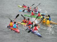 El Kayak Tudense se impone en la primera prueba de la Copa Galega de Ríos e Travesías celebrada en Portonovo