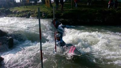 Diez  metales para la delegación gallega en la 1º copa de España de slalom