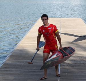 El campeonato de Andalucia de invierno de piragüismo,  coto cerrado del Nautico Sevilla 