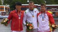 Sete Benavides y Silvia eEvira bronce en la copa del mundo de canoe sprint Duisburg 2015