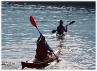 Borja Alonso, vencedor del Roscón de Reyes en la prueba de Kayak de Mar en 8 kilómetros