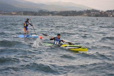 Club piragüismo Cambados se lleva el V trofeo concello de Rianxo de kayak de mar