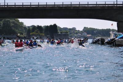 El Club Piragüismo Cambados volvió a demostrar su fortaleza en la Copa Sipre de kayak de mar 