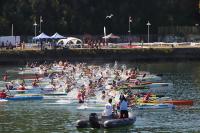 Espectacular comienzo con cerca de 300 palistas en el Concello de Vigo de kayak de mar