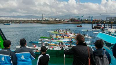 La Liga Galega de Kaiak de Mar desafía a la meteorología