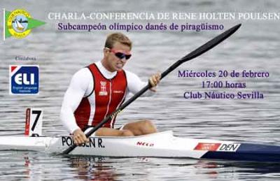 Conferencia de René Holten Poulsen, subcampeón olímpico danes en K-2 en el Náutico de Sevilla