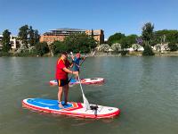 Jornada de puertas abiertas del Club Piragüismo Triana como antesala de la Copa de España de paddle surf