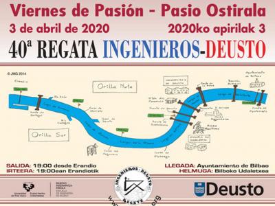 Cartel anunciador de la 40ª edición de la Regata Ingenieros-Deusto. Una mirada retrospectiva