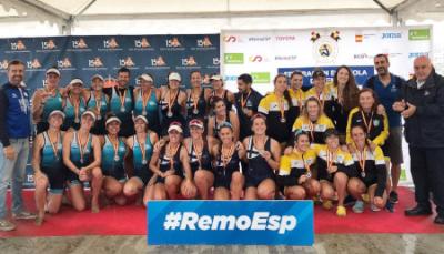 Las remeras del equipo absoluto del RCRA, campeonas de España