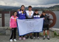Oro, Plata y Bronce para el Remo Cedeira en la Copa Primavera 