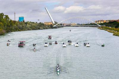 Pleno verdiblanco en la 52ª Regata Sevilla-Betis 