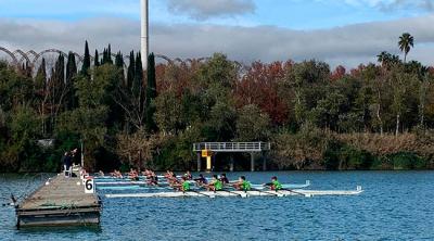 Reparto de triunfos entre los clubes de Sevilla, Cádiz, Málaga y Almería en la primera regata de la 24ª Copa de Andalucía de remo